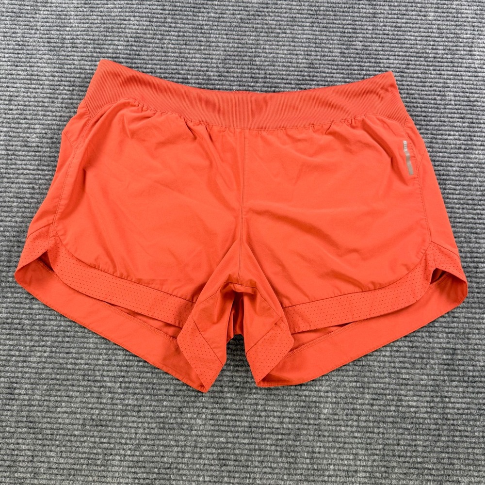 REI Co-op Orange Running Shorts Womens XL Performance Athletic Lined 4.5" Inseam